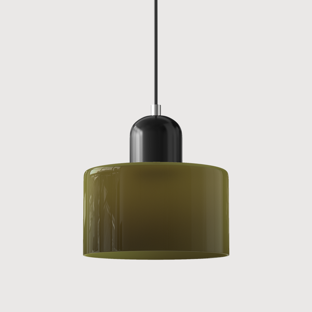 Siro | Farbige Glas Pendelleuchte im Bauhaus-Stil