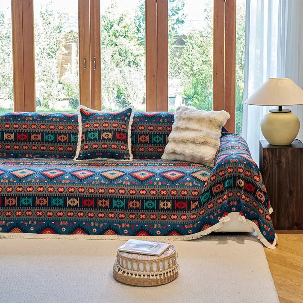 Sofahusse im Boho Nomadenstil | Bunt & Blickfang