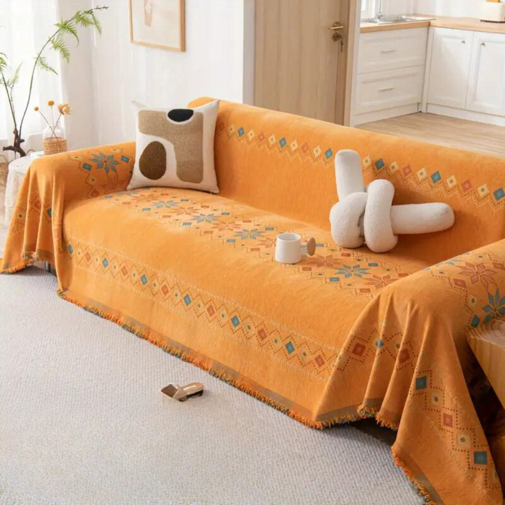 Sofahusse im Boho-Stil | Farbvoll & Dekorativ