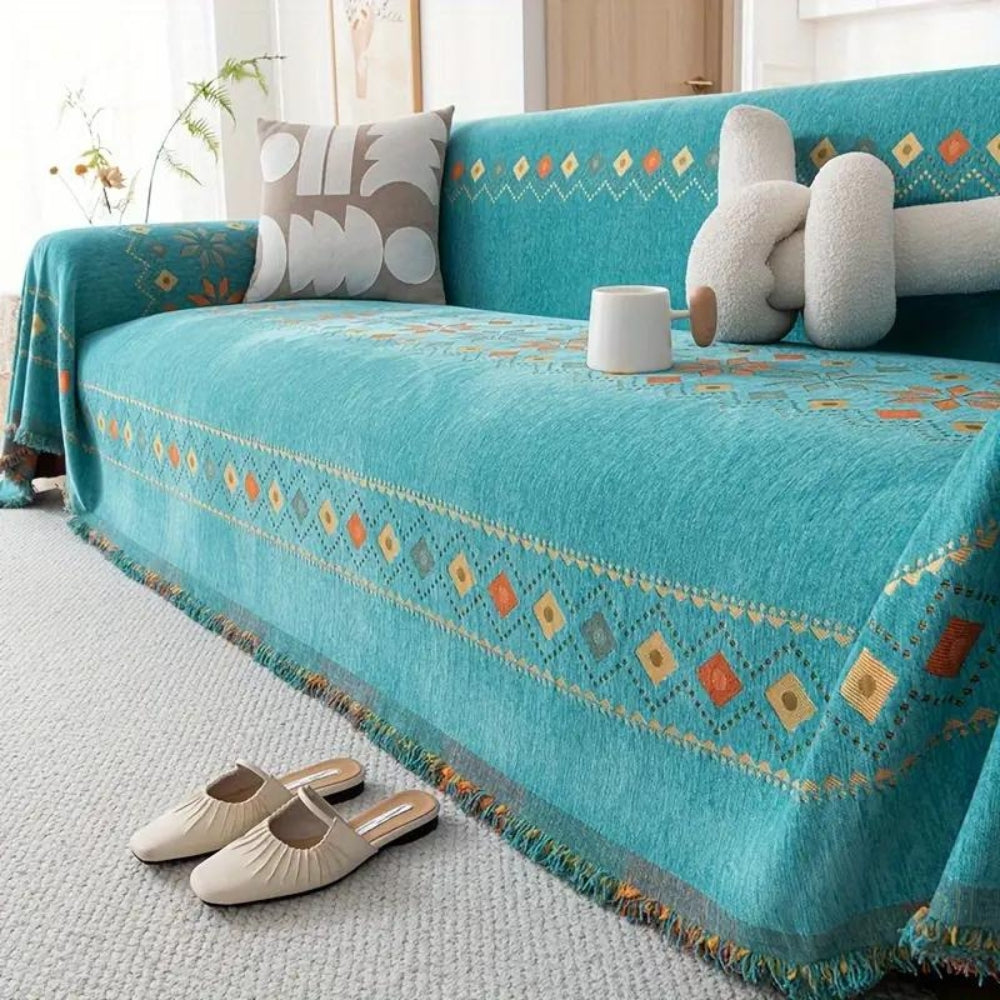Sofahusse im Boho-Stil | Farbvoll & Dekorativ