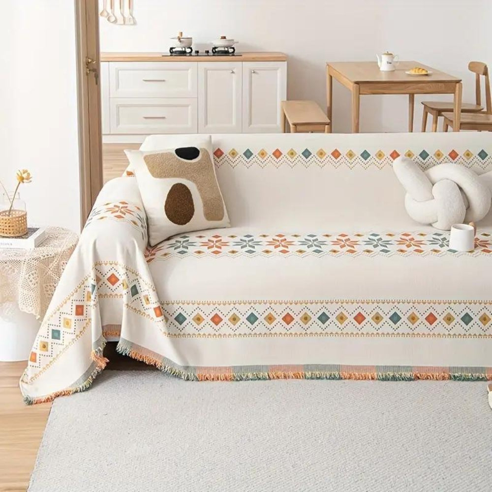 Sofahusse im Boho-Stil | Farbvoll & Dekorativ