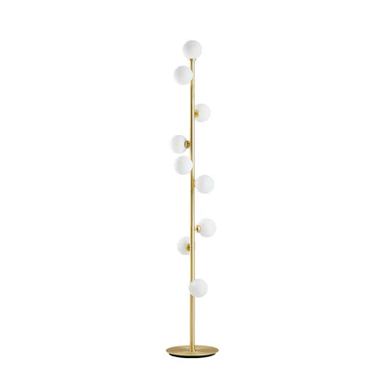 Stehlampe Kugel Metall Innen | Wohnzimmer
