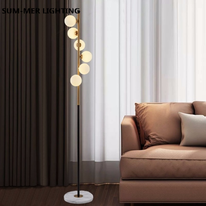 Stehlampe Kugel Metall Innen | Wohnzimmer