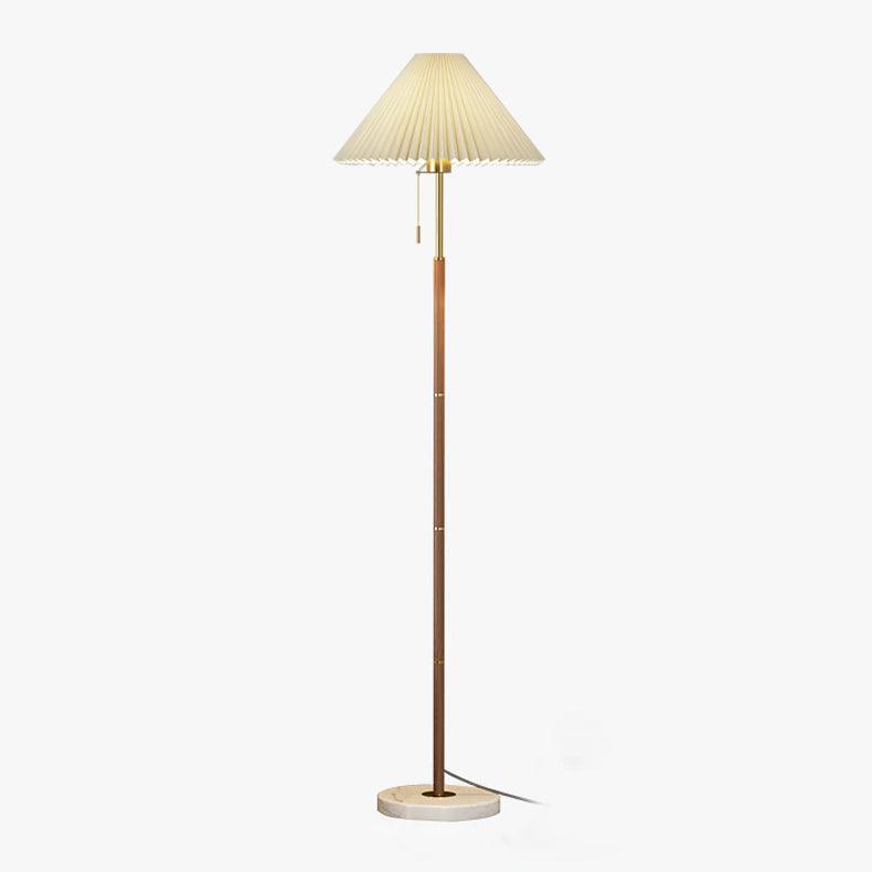 Stehlampe Plissee Vintage Innen | Wohnzimmer