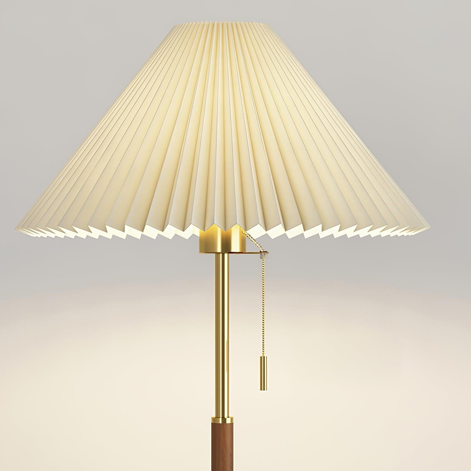 Stehlampe Plissee Vintage Innen | Wohnzimmer