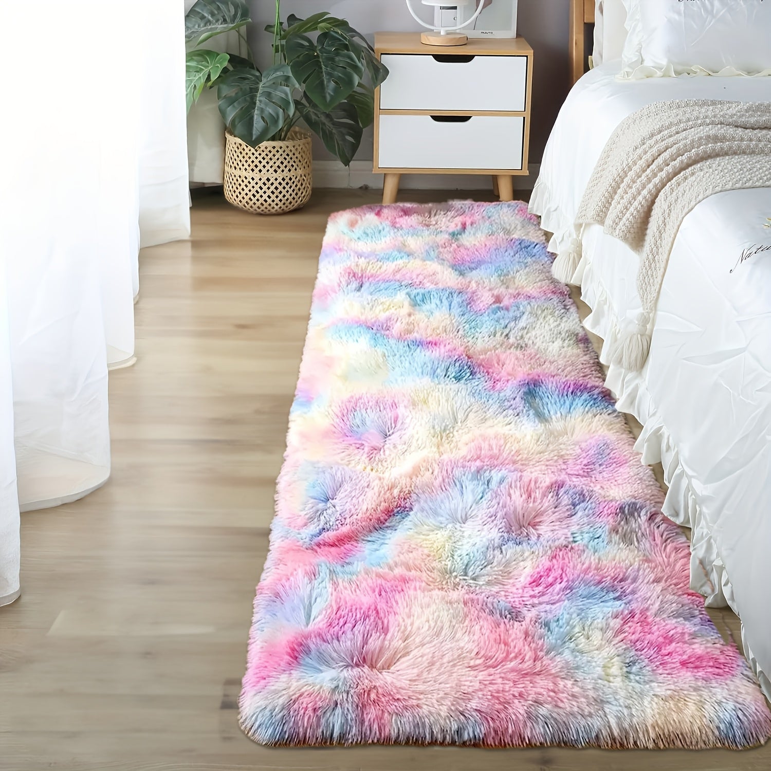 Teppich Felloptik Rutschfest | Schlafzimmer