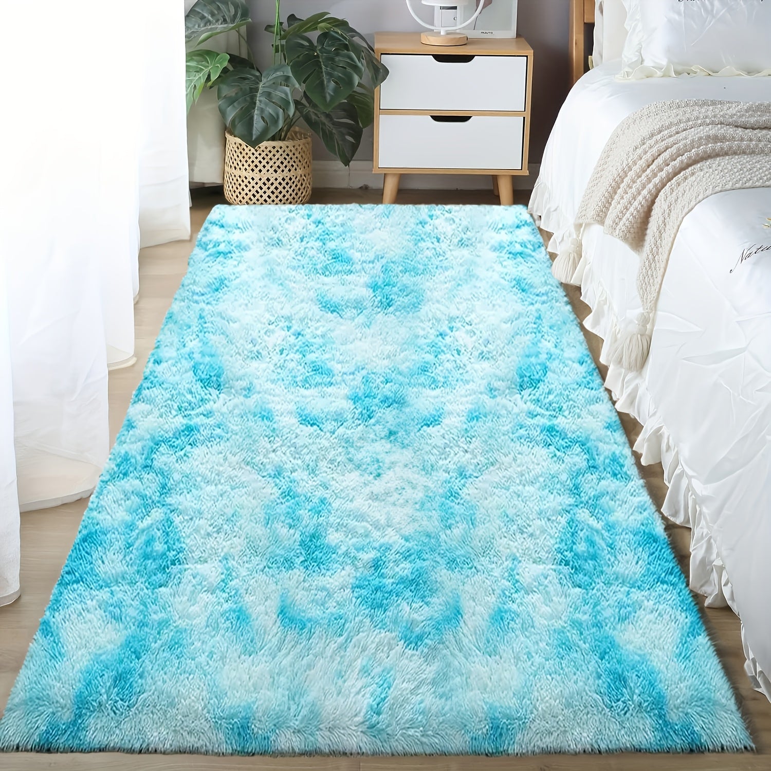 Teppich Felloptik Rutschfest | Schlafzimmer