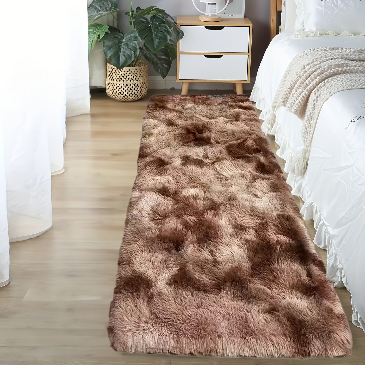 Teppich Felloptik Rutschfest | Schlafzimmer