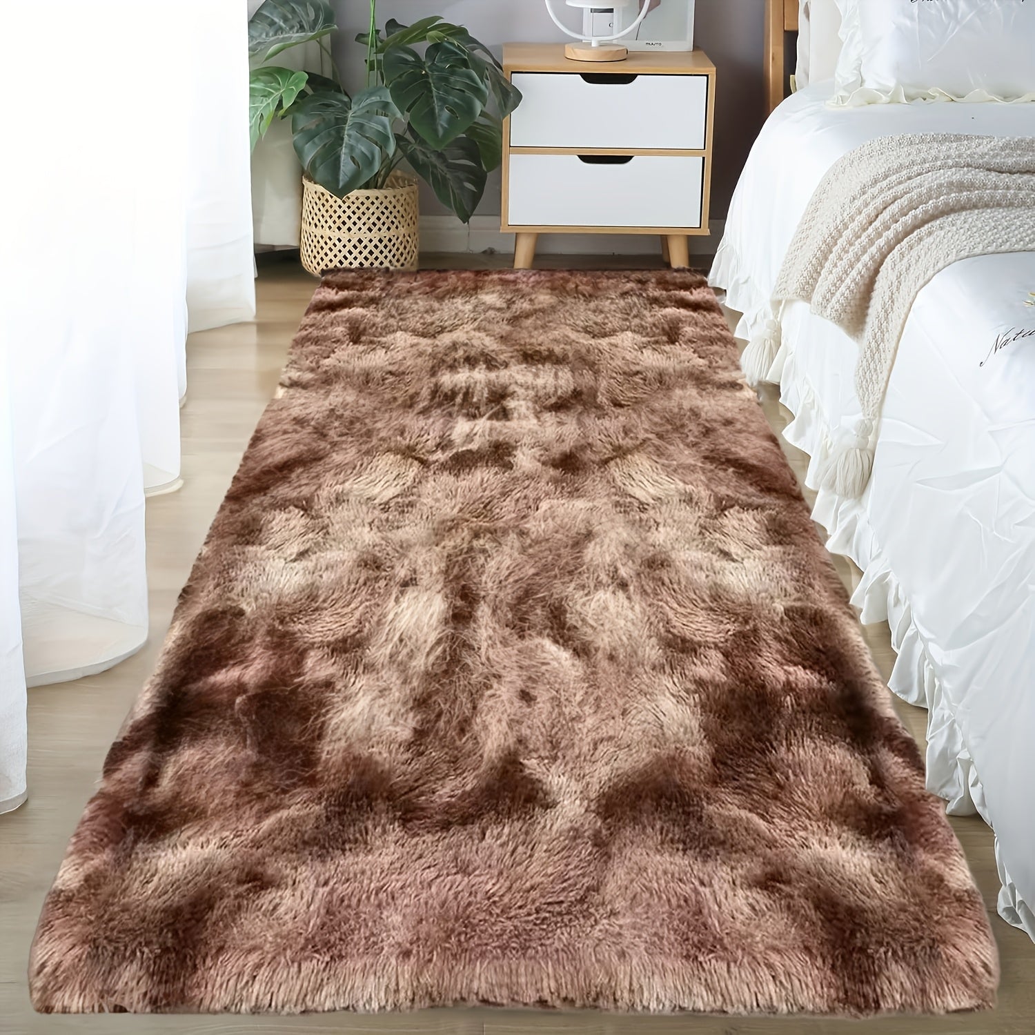 Teppich Felloptik Rutschfest | Schlafzimmer