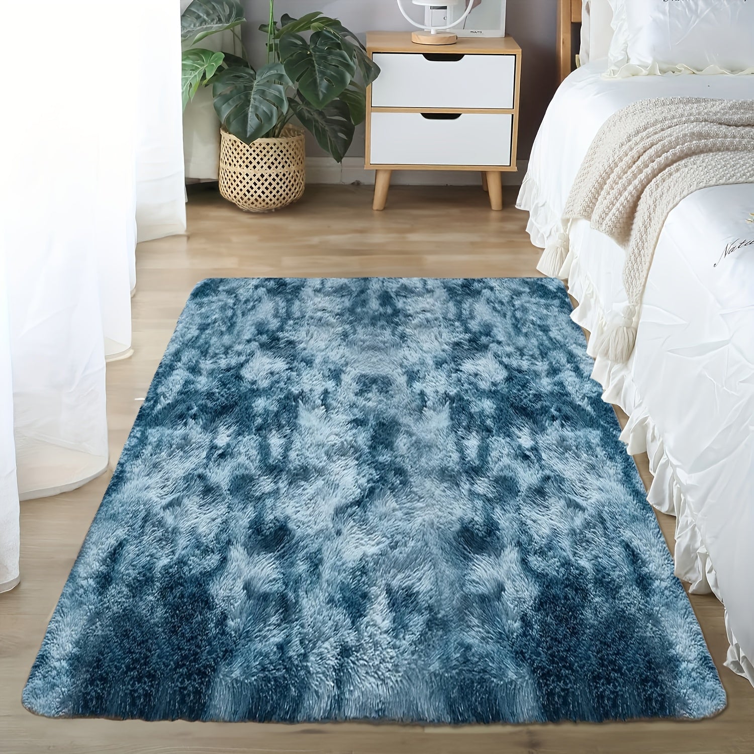 Teppich Felloptik Rutschfest | Schlafzimmer