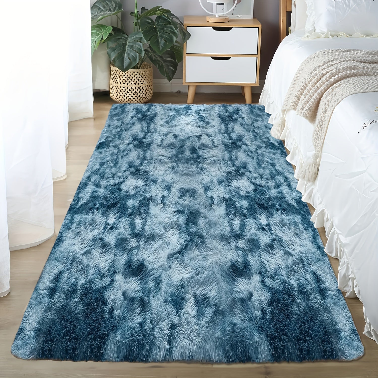 Teppich Felloptik Rutschfest | Schlafzimmer