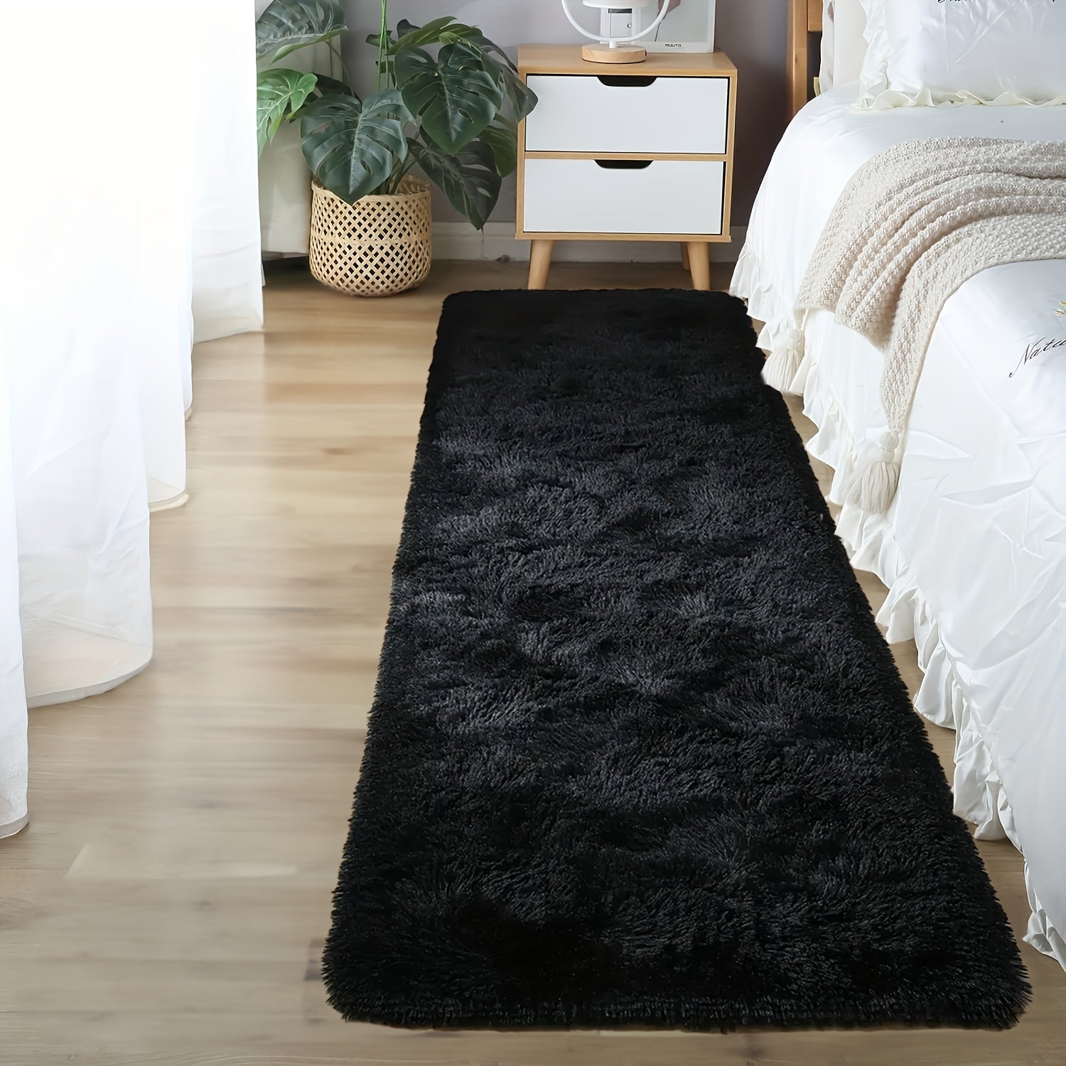 Teppich Felloptik Rutschfest | Schlafzimmer