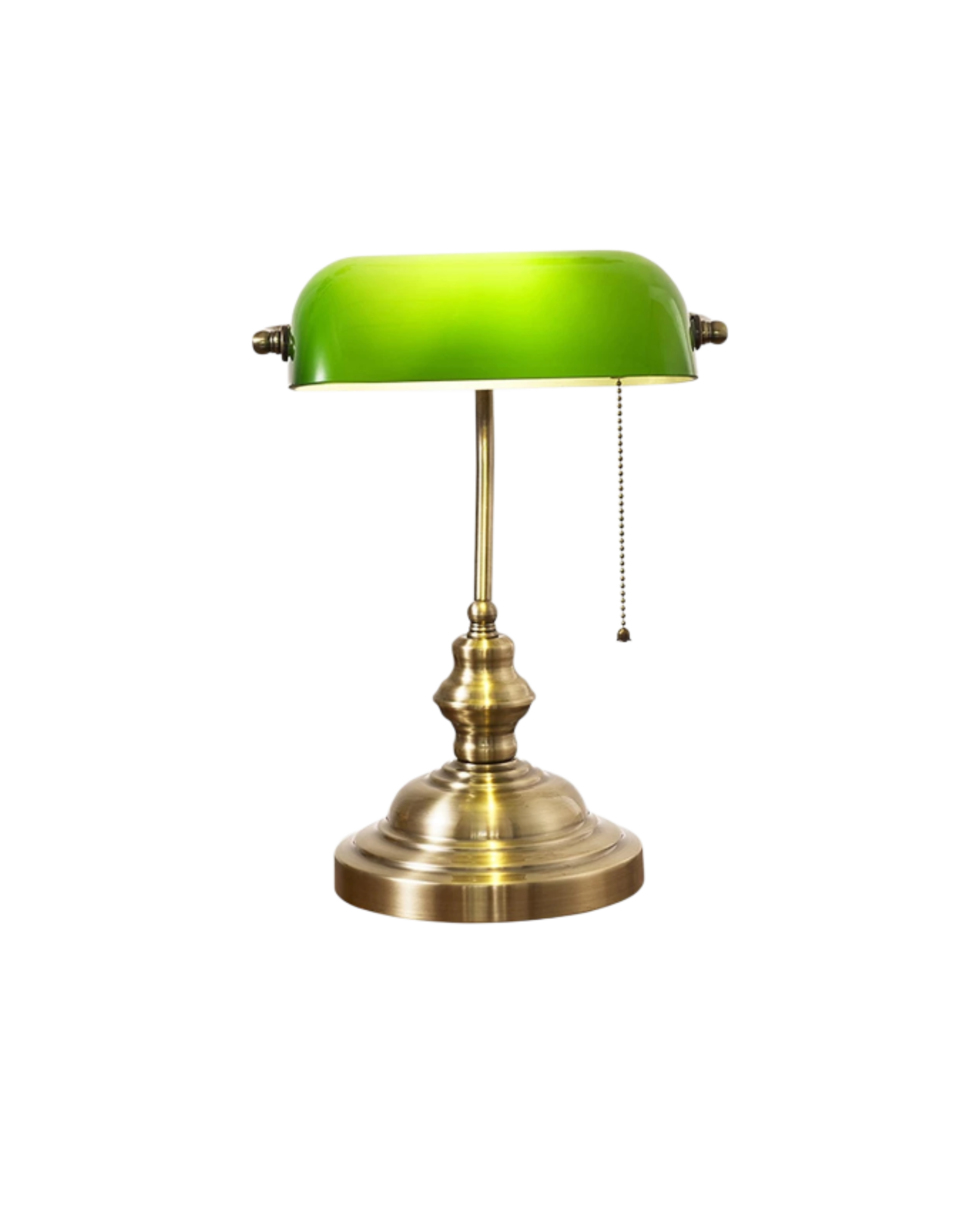 Tischlampe Glas Vintage Bankerlampe | Wohnzimmer