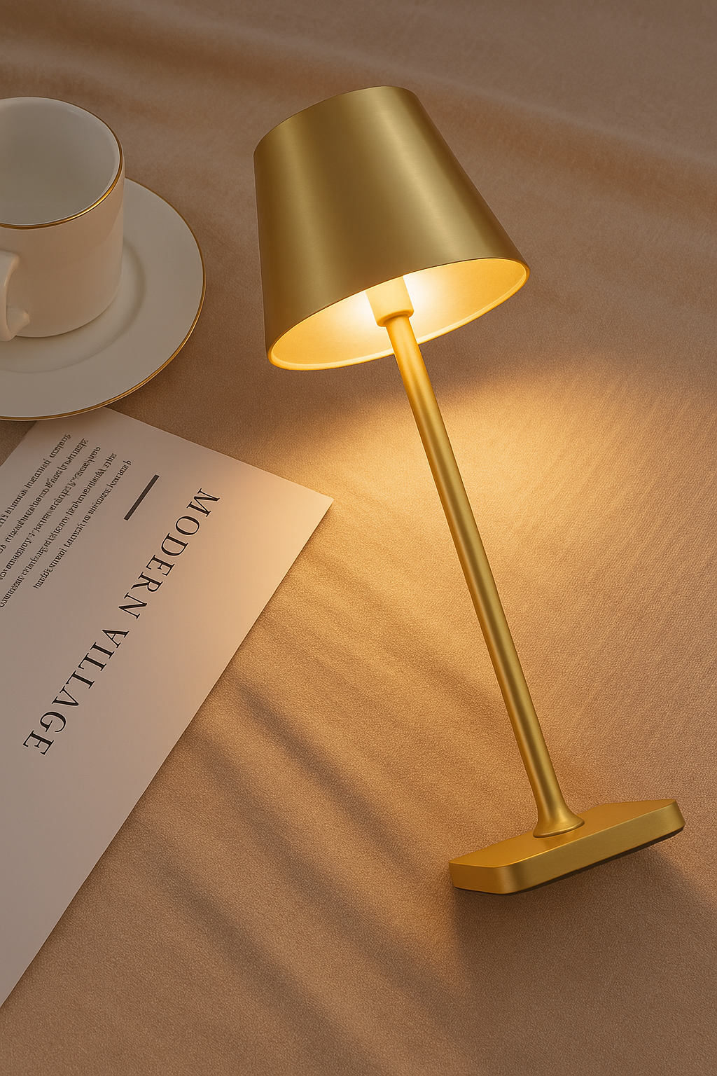 Tischlampe Metall Modern LED | Wohnzimmer