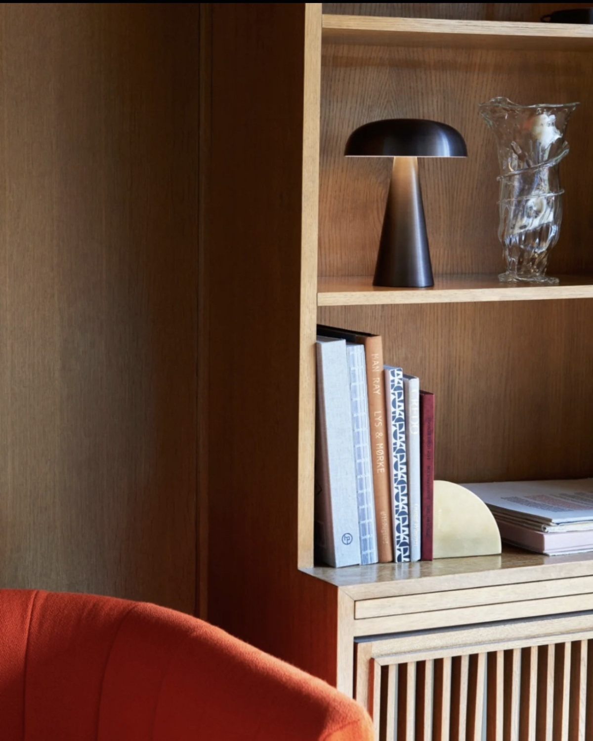 Tischlampe Metall Pilzform Modern | Wohnzimmer
