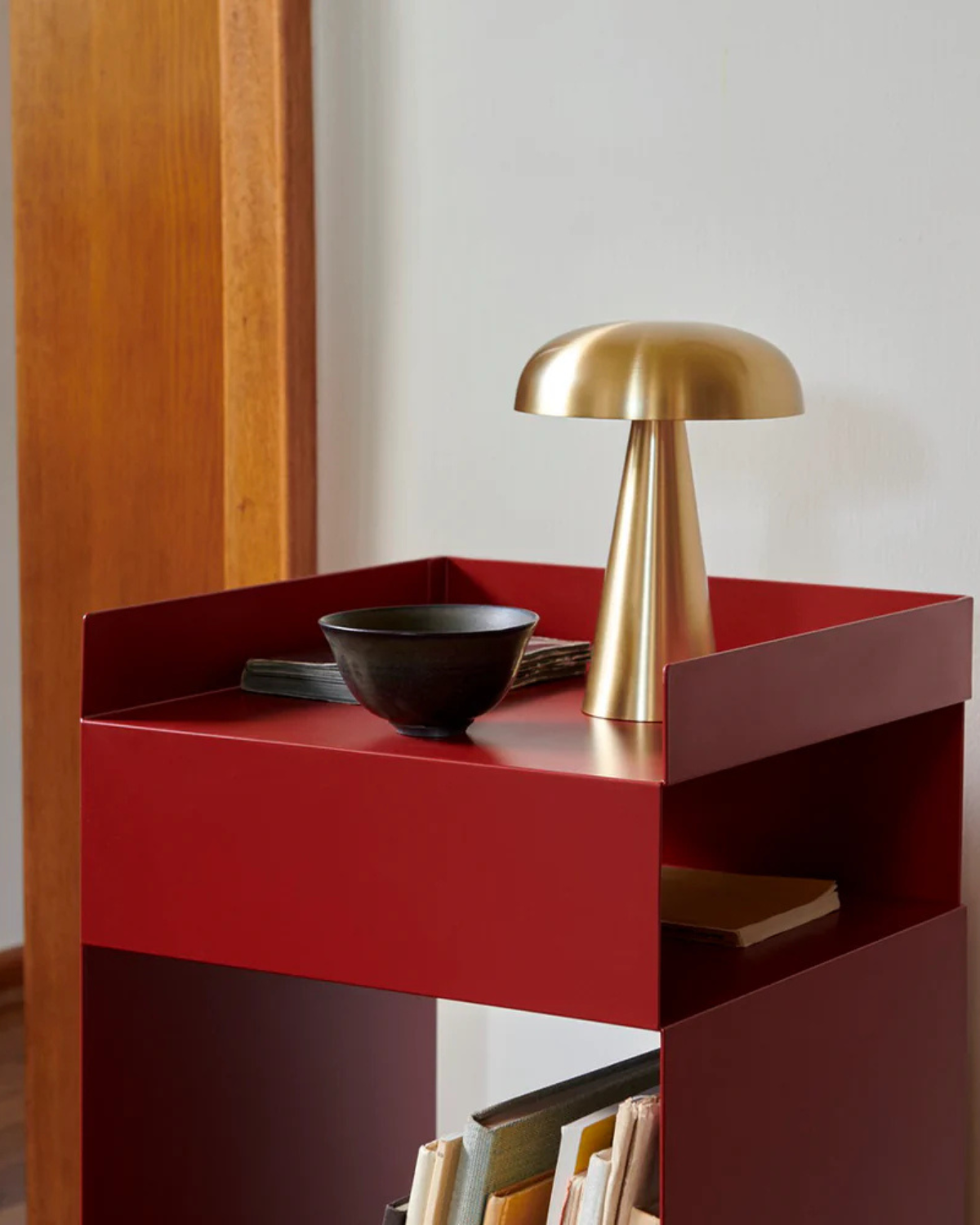 Tischlampe Metall Pilzform Modern | Wohnzimmer