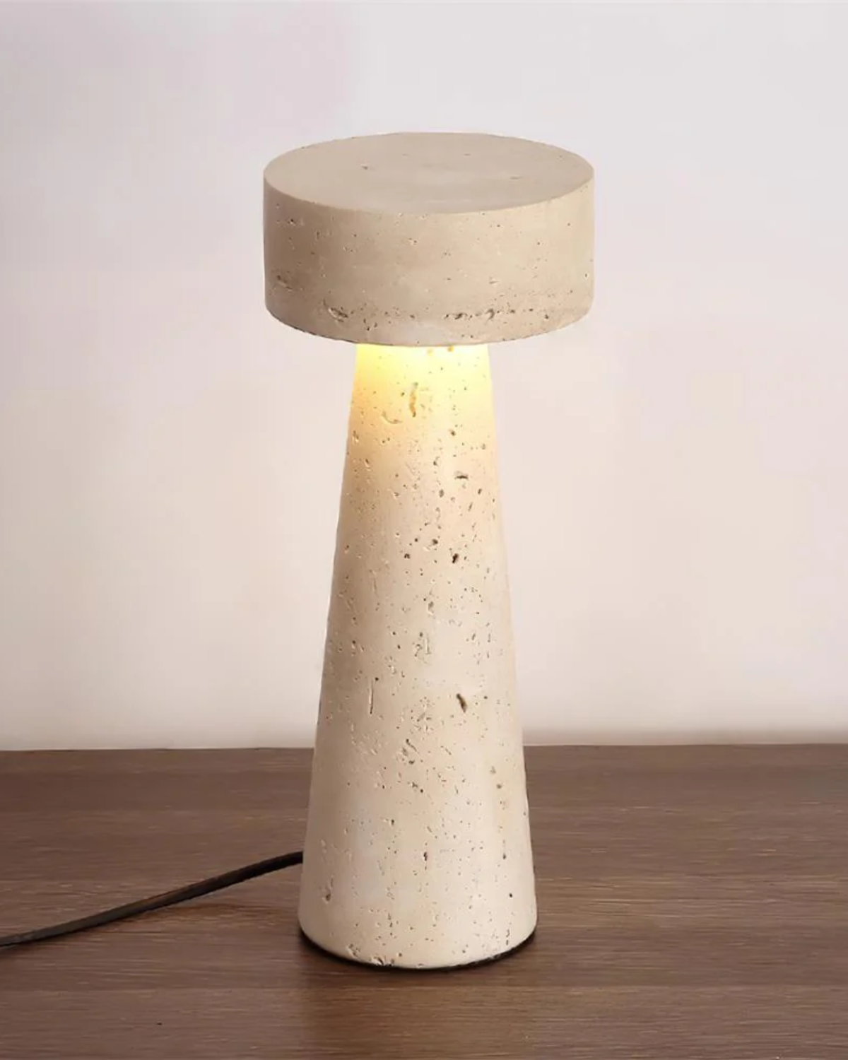 Tischlampe Modern Steinoptik | Wohnzimmer