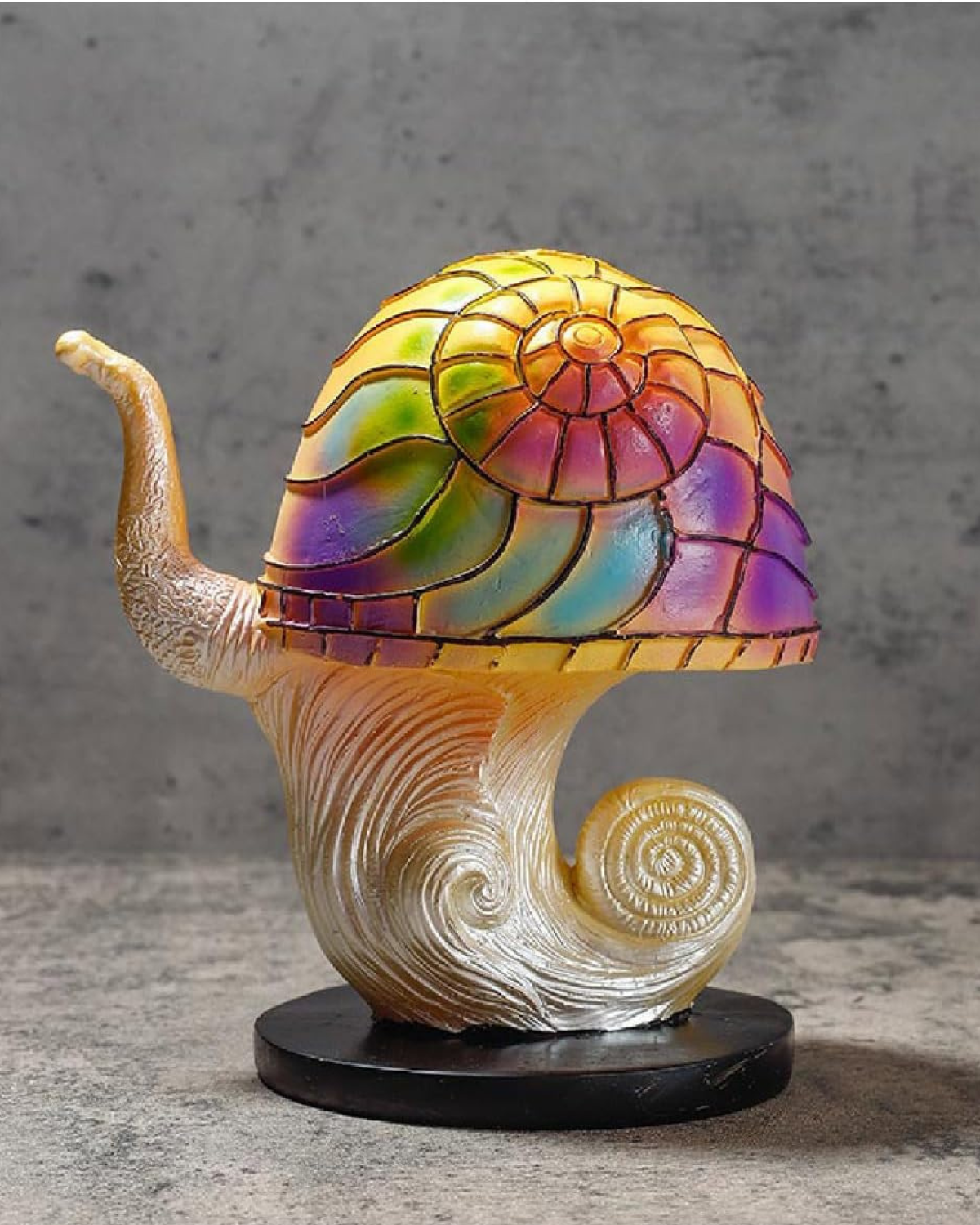 Tischlampe Vintage Buntglas | Wohnzimmer