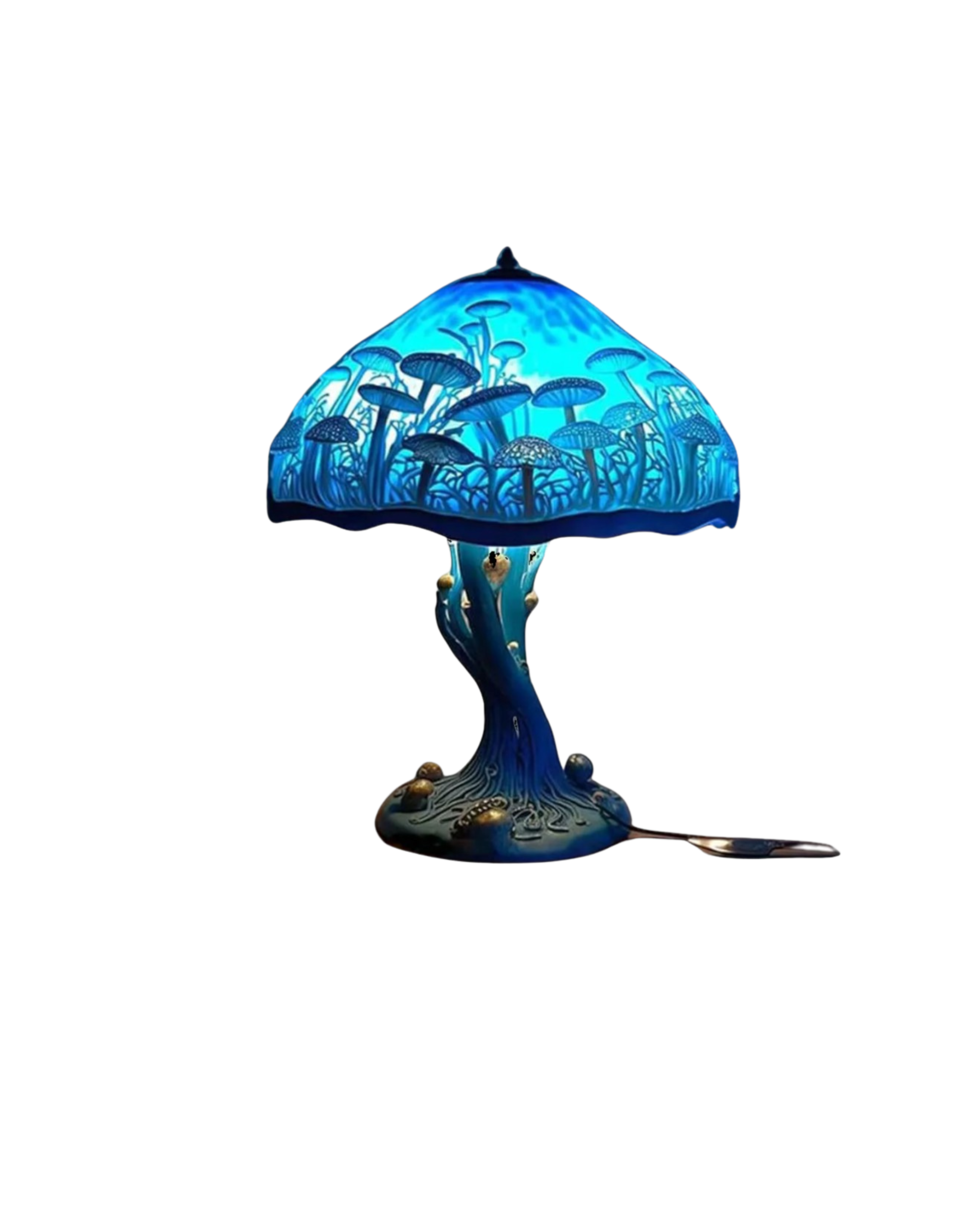 Tischlampe Vintage Buntglas | Wohnzimmer