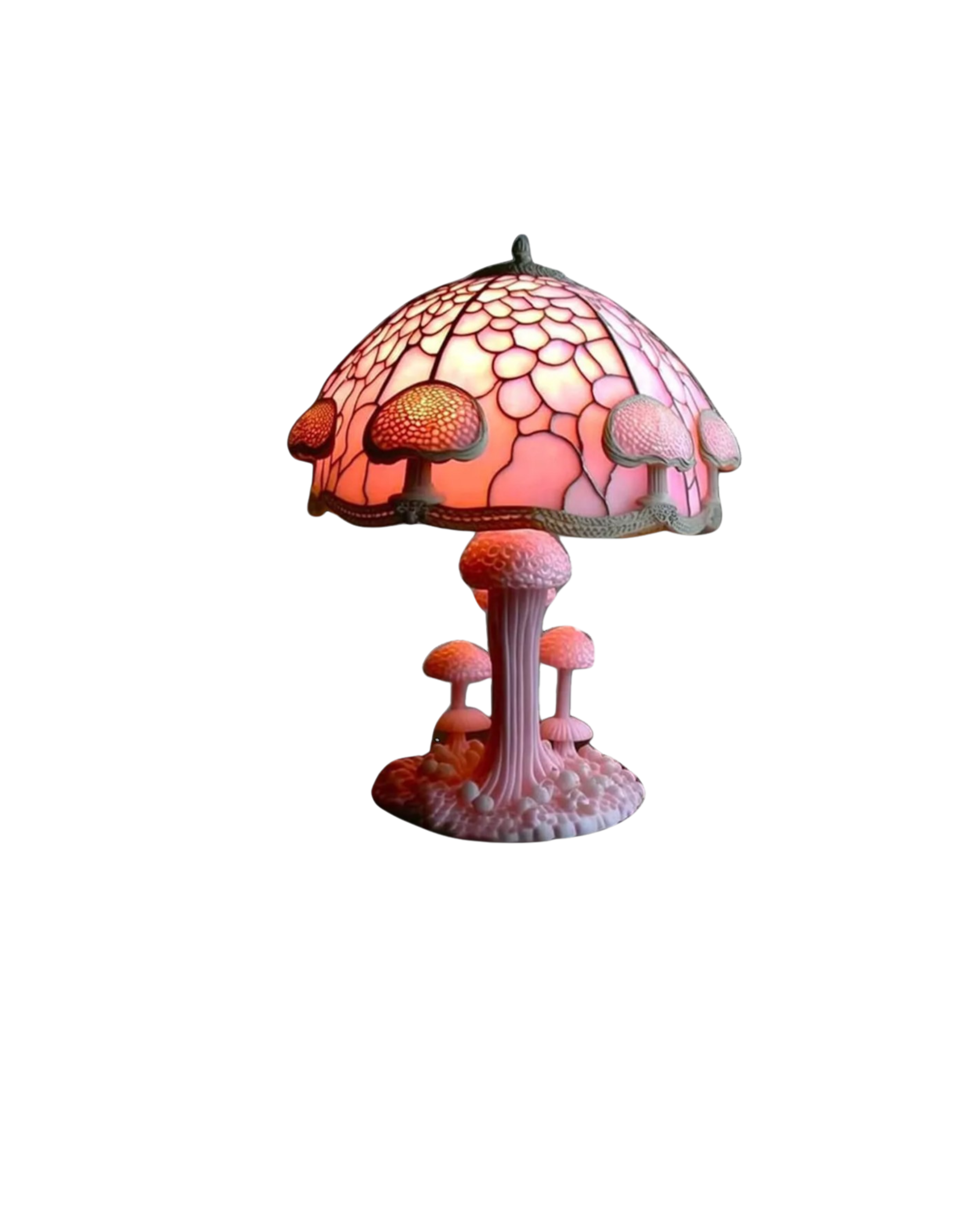 Tischlampe Vintage Buntglas | Wohnzimmer