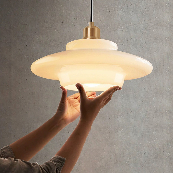 Aeris | Pendelleuchte aus Glas im Weichen Retro-Look