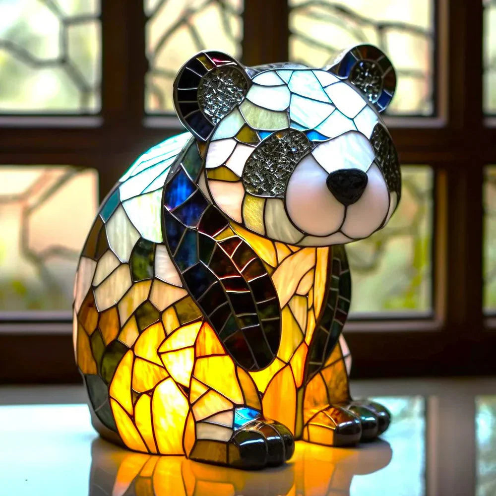 Aurin | Farbige Glastierlampe mit Mosaik-Optik
