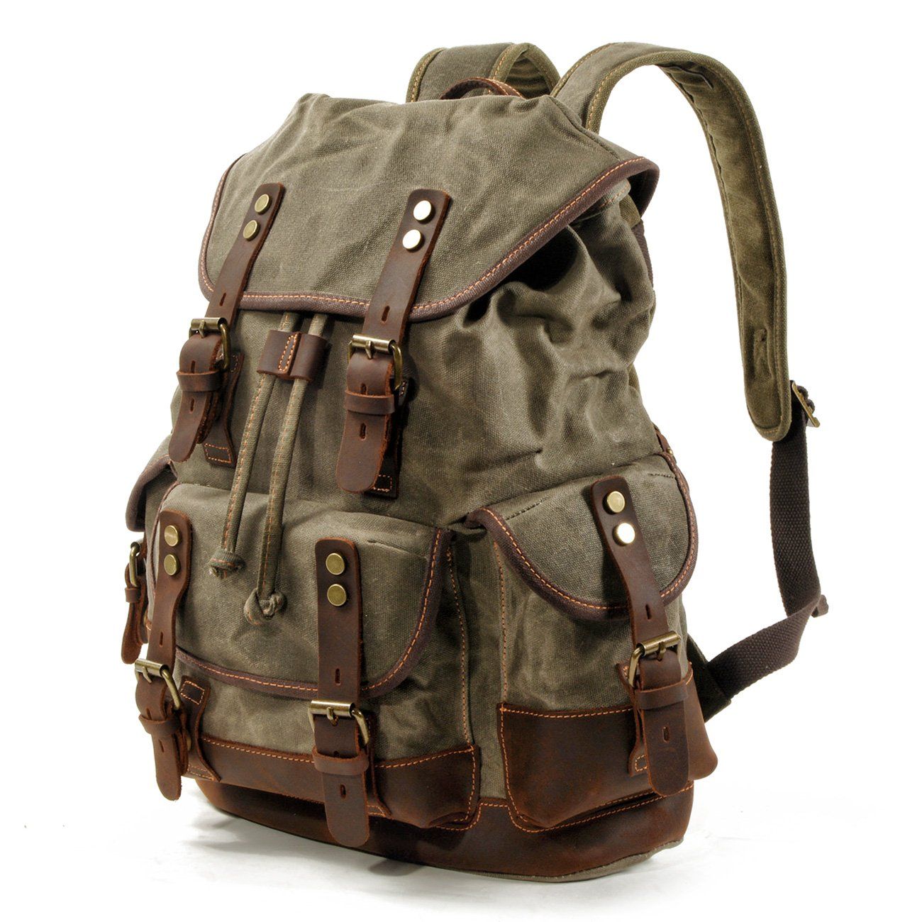 Canvas Rucksack Trekking Verschluss | Wandertour