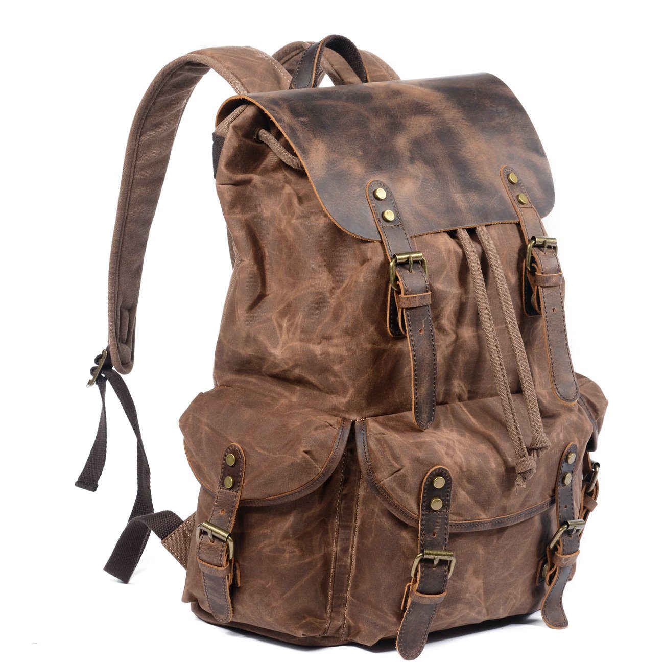 Canvas Rucksack Vintage Verschluss | Wandertour