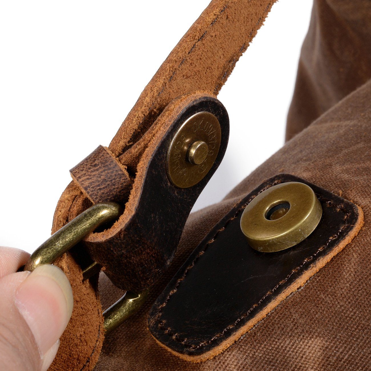 Canvas Rucksack Vintage Verschluss | Wandertour