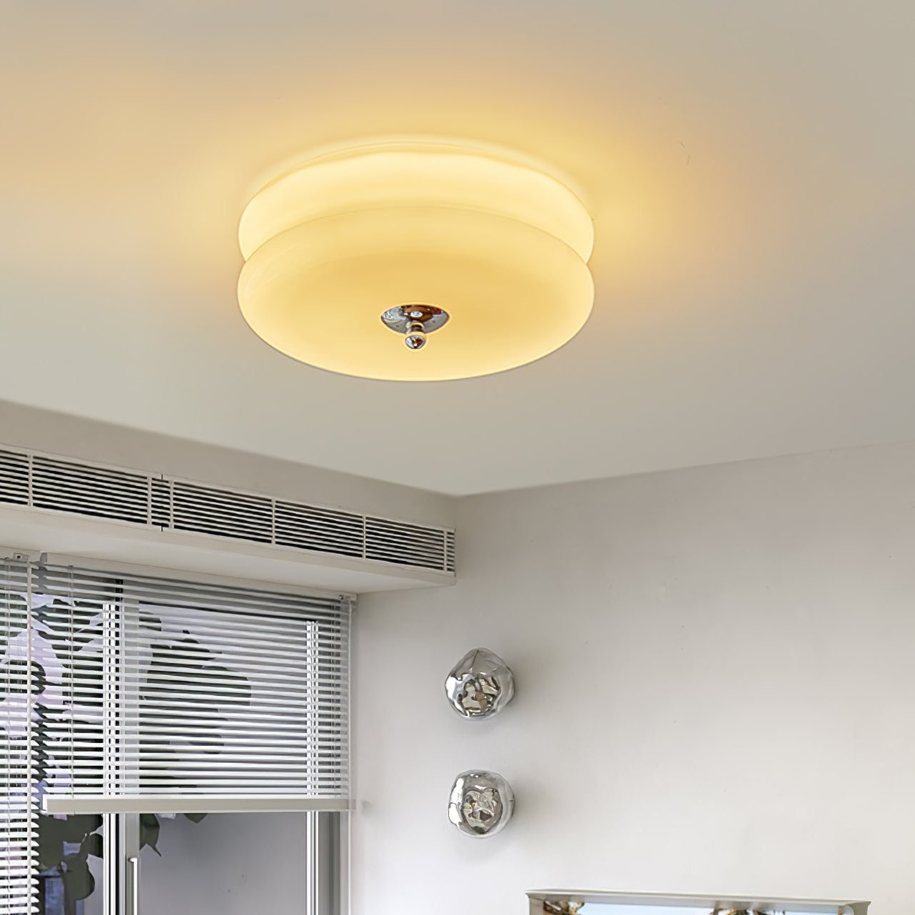 Deckenleuchte Design Glas Elegant | Wohnzimmer