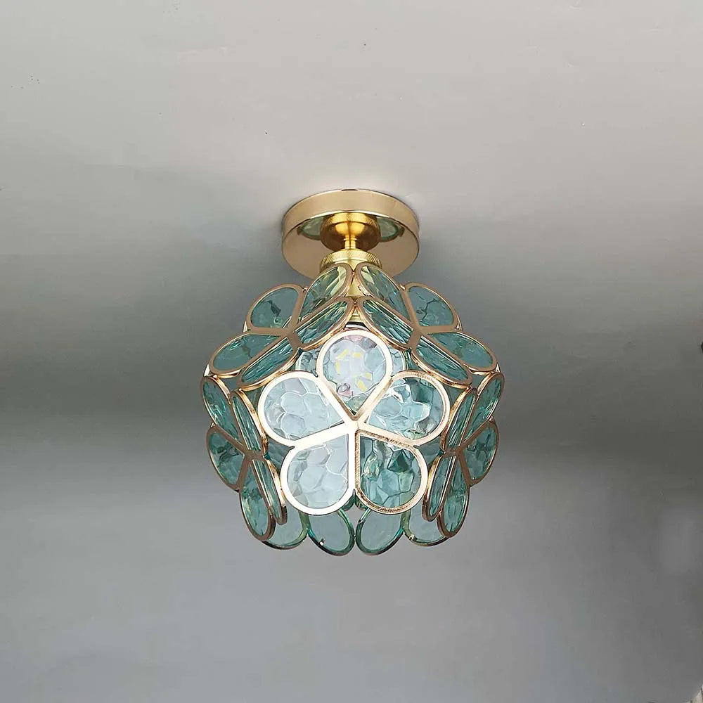 Deckenleuchte Glas Vintage Design | Wohnzimmer