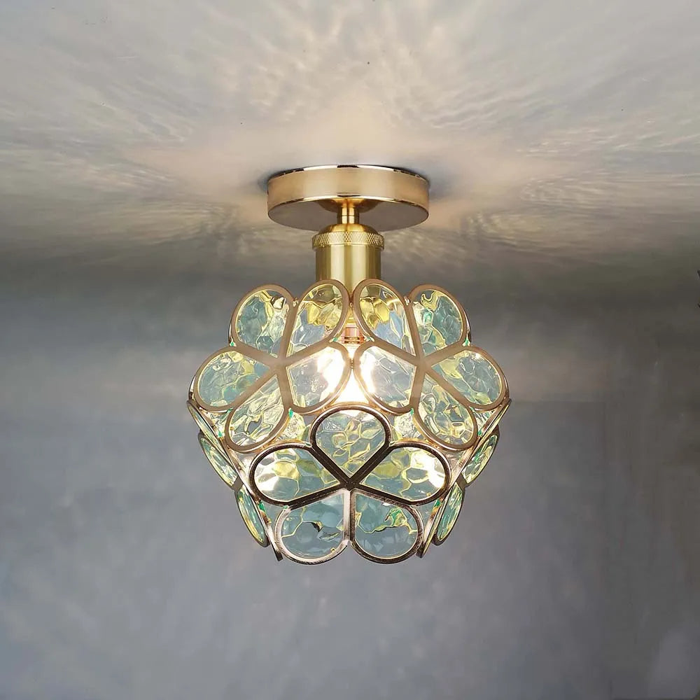 Deckenleuchte Glas Vintage Design | Wohnzimmer