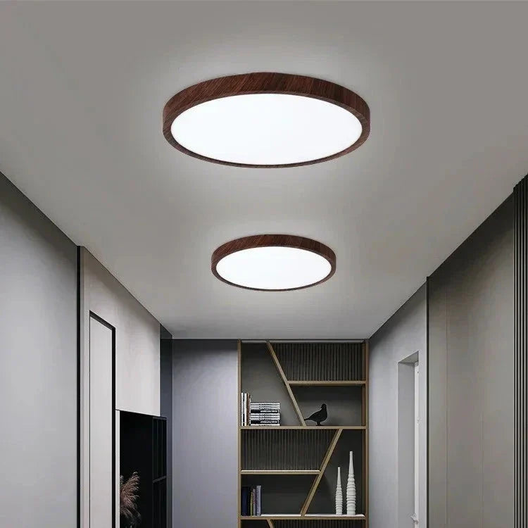 Deckenleuchte Holz Skandinavisch LED | Wohnzimmer