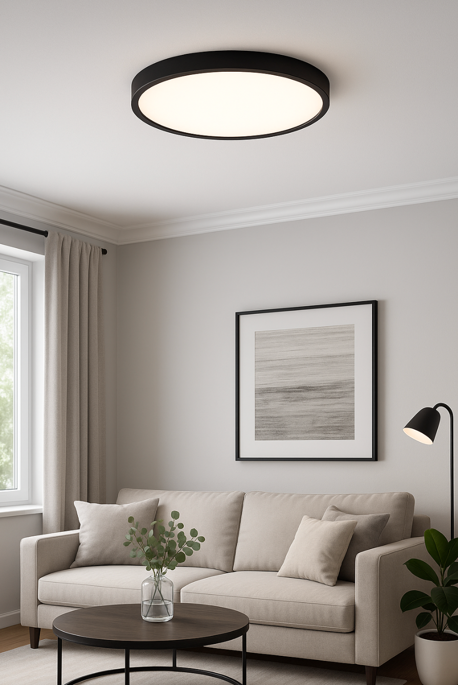 Deckenleuchte Holz Skandinavisch LED | Wohnzimmer