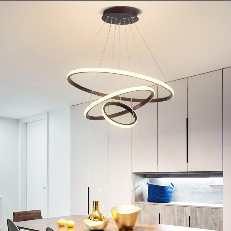 Deckenleuchte Modern LED Ringe | Wohnzimmer