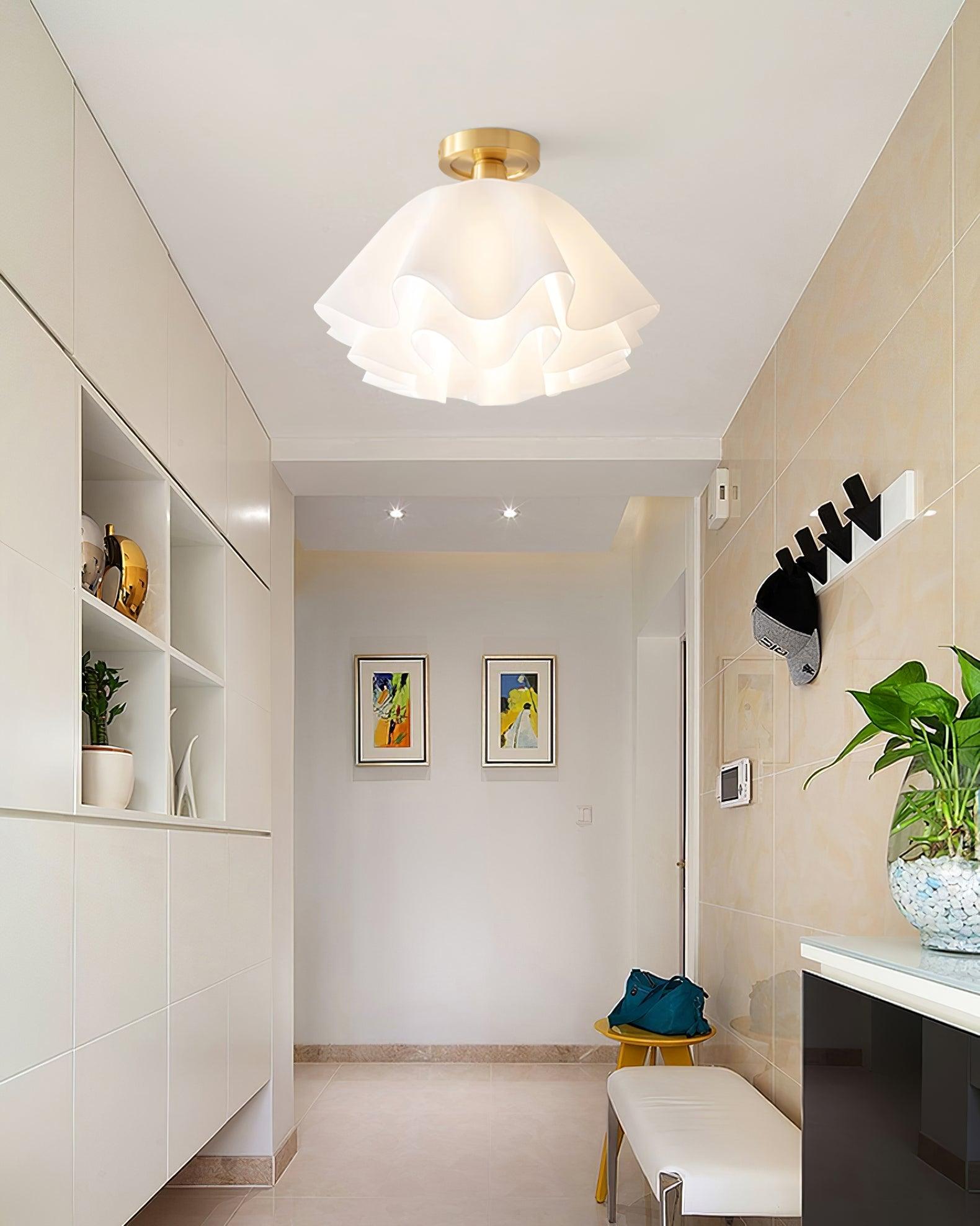 Deckenleuchte Modern Rüschenform | Wohnzimmer