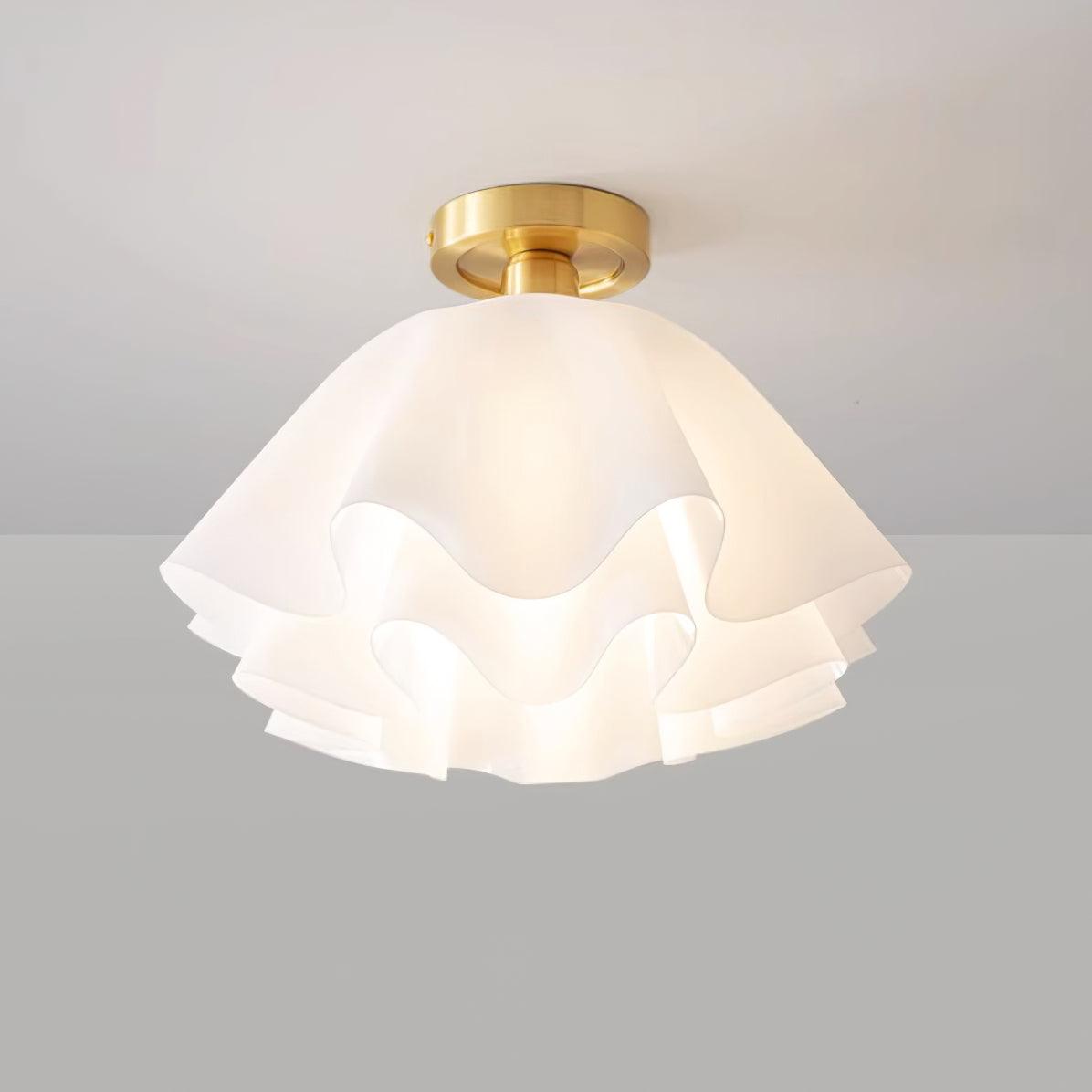 Deckenleuchte Modern Rüschenform | Wohnzimmer