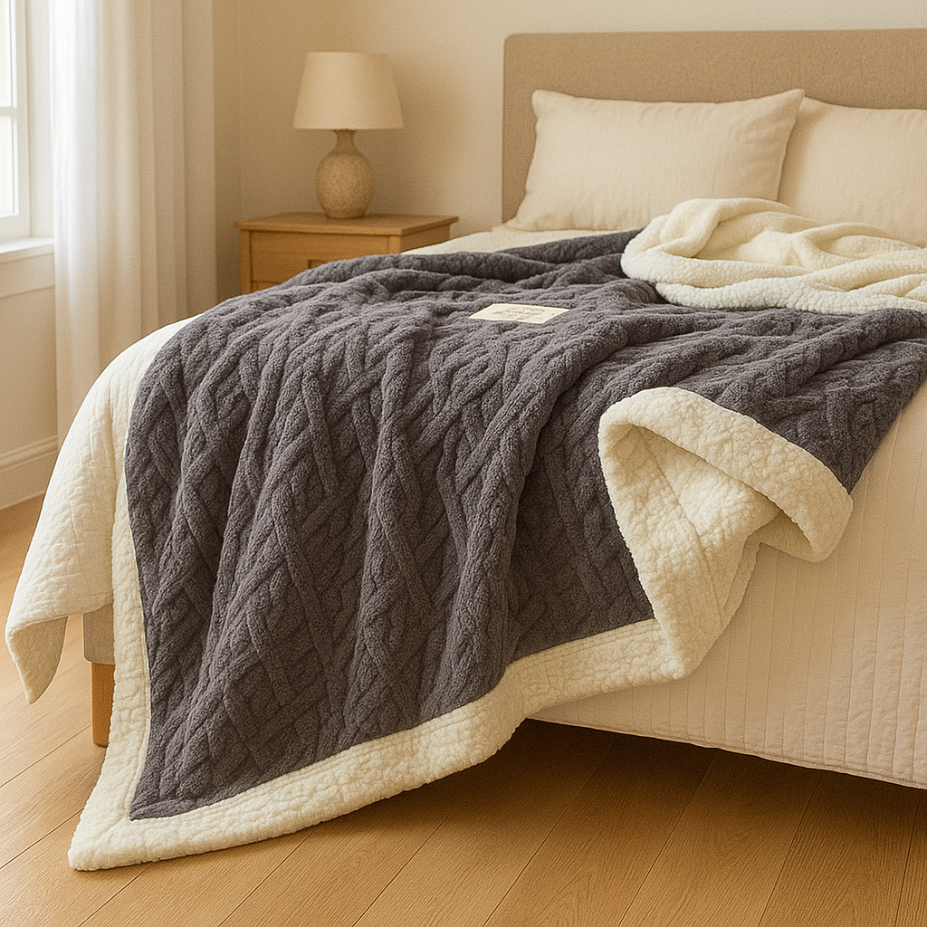 KuschelWärme | Weiche Warme Kuscheldecke | Schlafzimmer Komfort