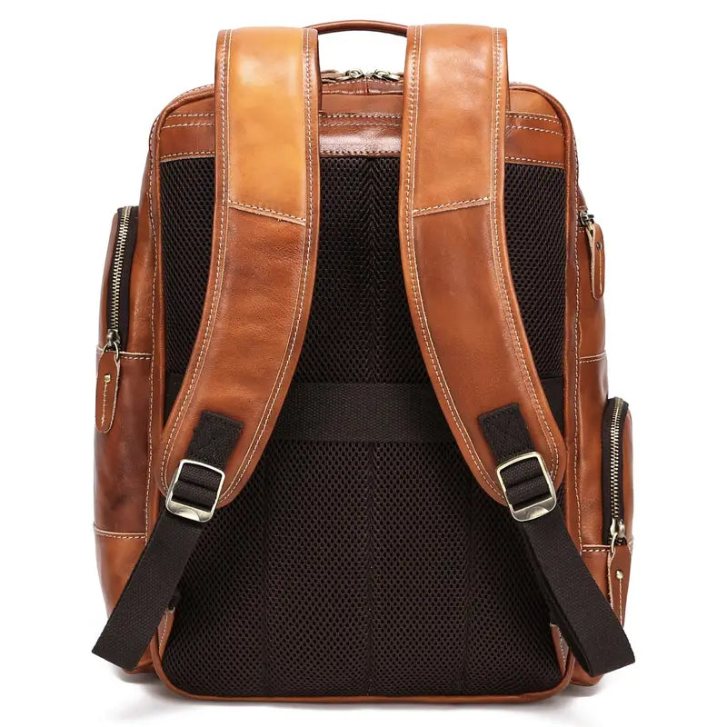 Leder Rucksack Reißverschluss | Business Alltag