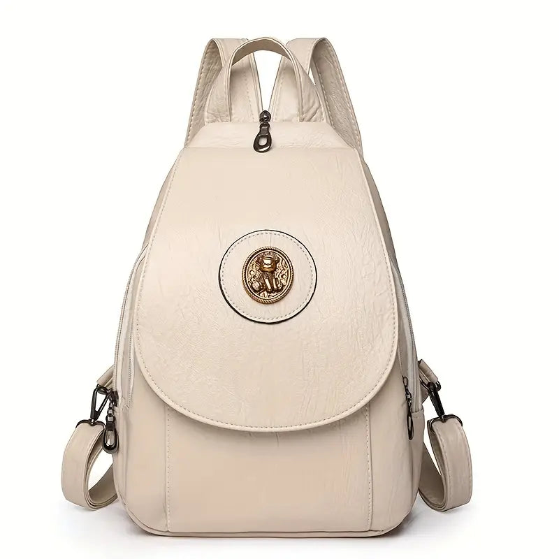 Leder Rucksack Retro Ziersiegel | Freizeitnutzung