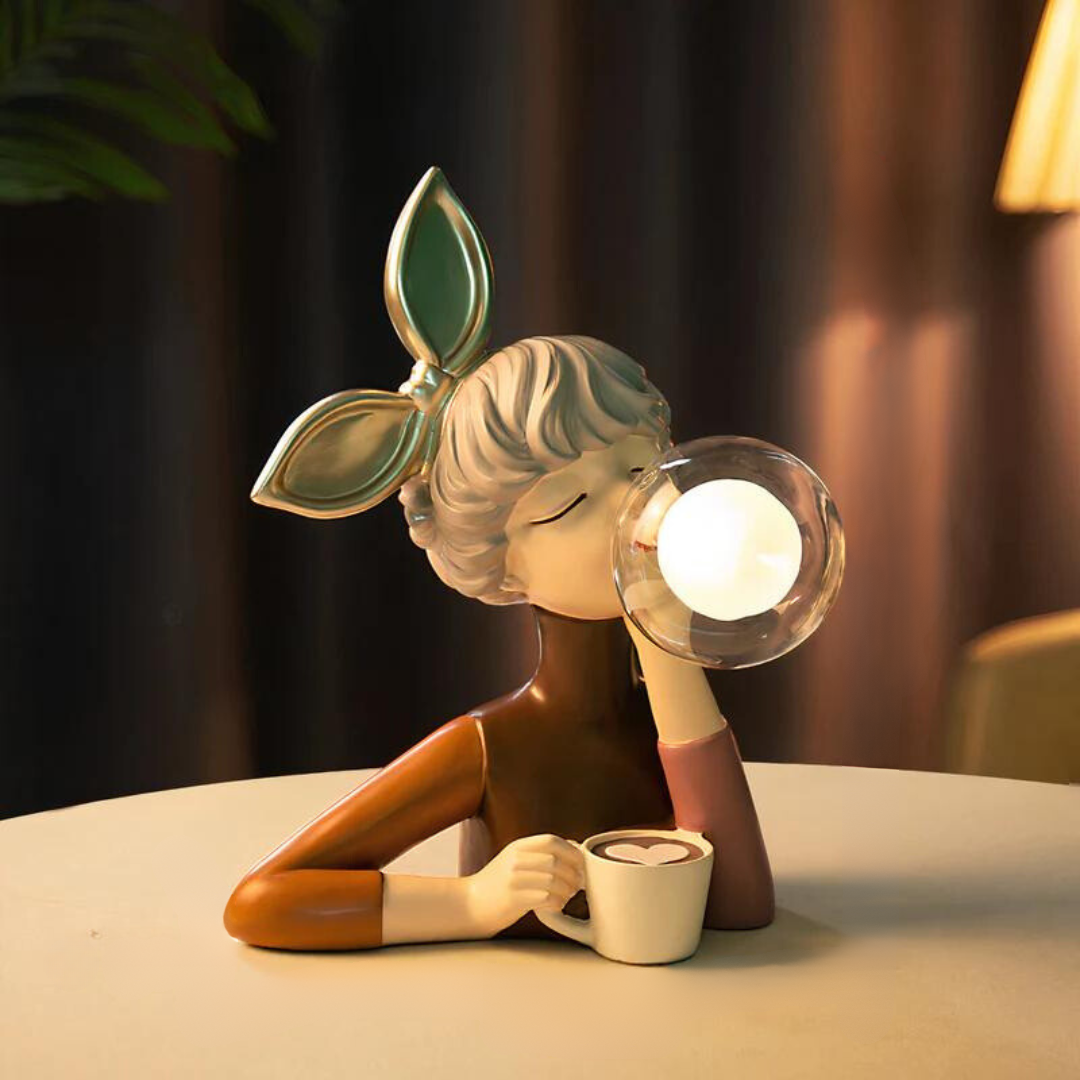 Nachttischlampe Figur Modern LED | Schlafzimmer