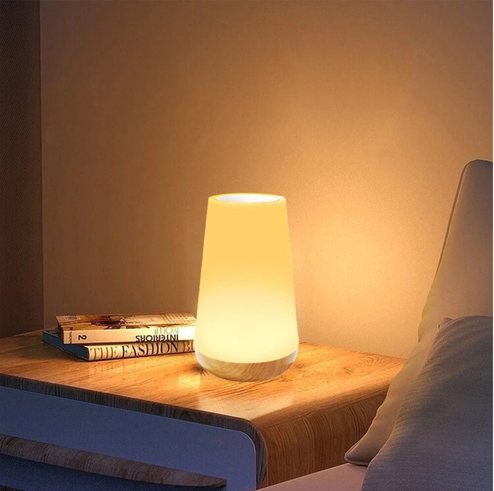 Nachttischlampe Holz Modern Touch | Schlafzimmer