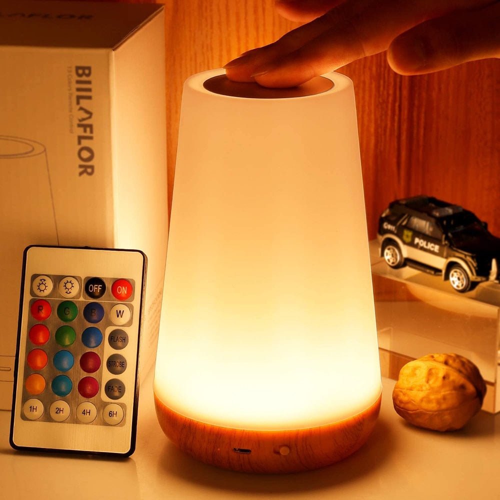 Nachttischlampe Holz Modern Touch | Schlafzimmer