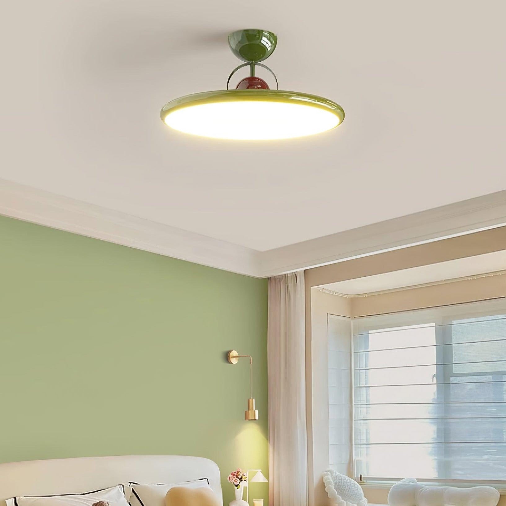 Nerio | Runde Deckenleuchte im Retro-Stil mit warmem LED-Licht