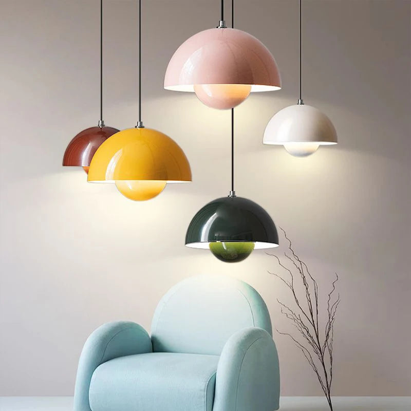 Nilo | LED Pendelleuchte im Farbigem Retro-Design