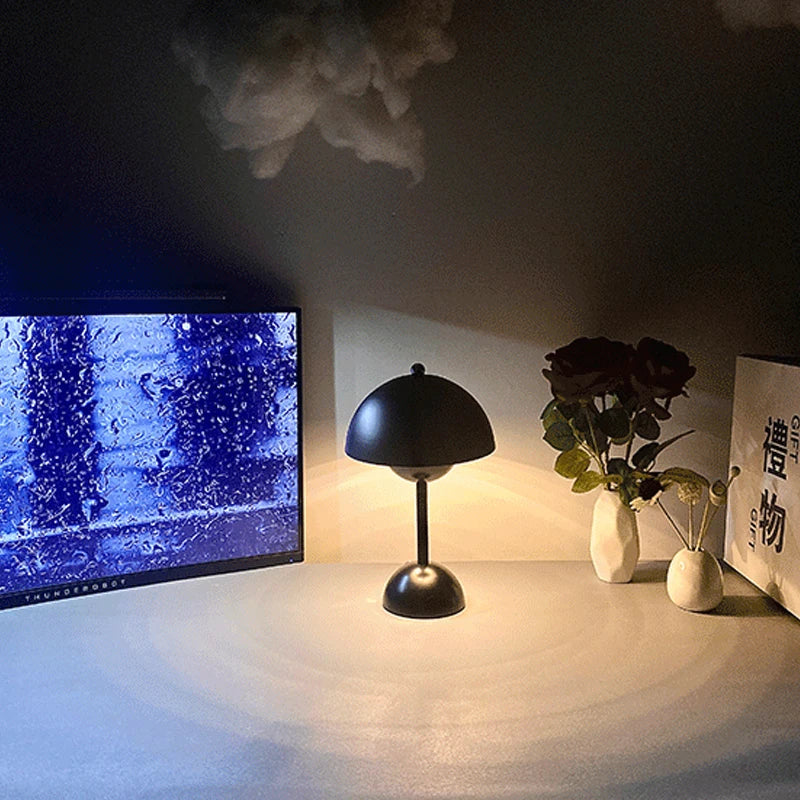 Nuvio | Nordische LED Schreibtischlampe im Retro-Design