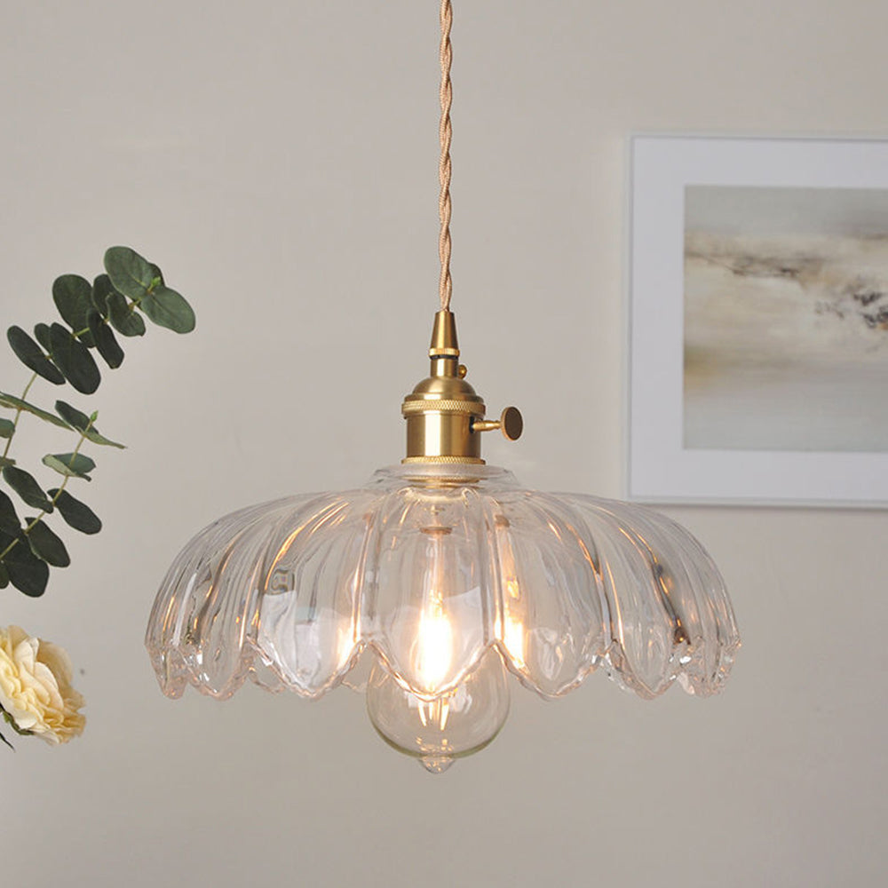Pendelleuchte Glas Vintage Design | Wohnzimmer