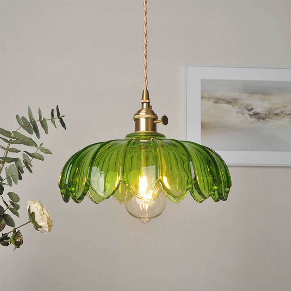 Pendelleuchte Glas Vintage Design | Wohnzimmer