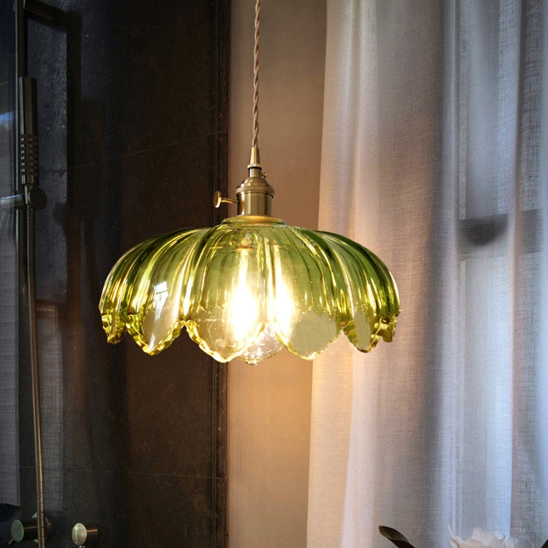 Pendelleuchte Glas Vintage Design | Wohnzimmer
