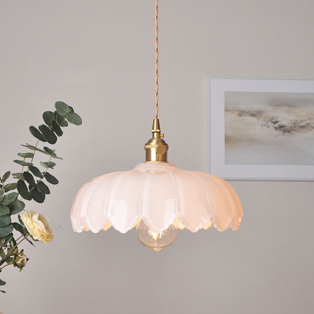 Pendelleuchte Glas Vintage Design | Wohnzimmer